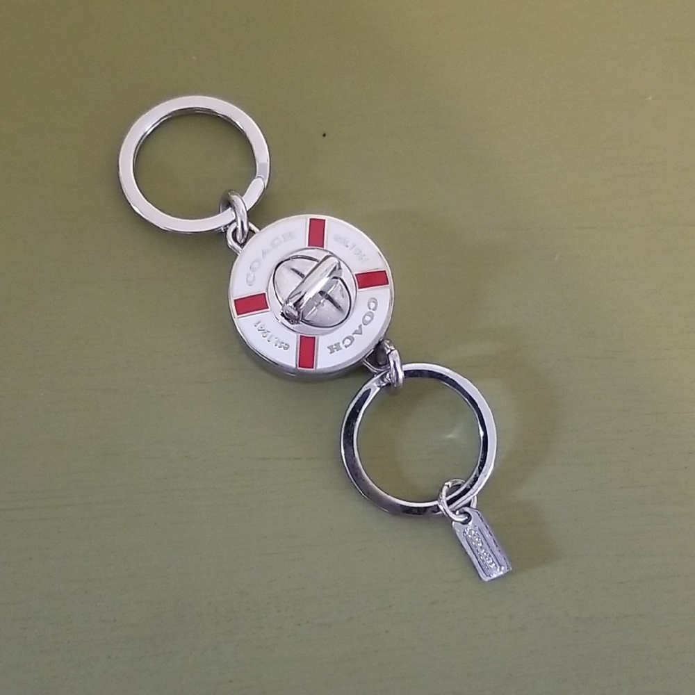 Authentic Coach Life Preserver Key Chain